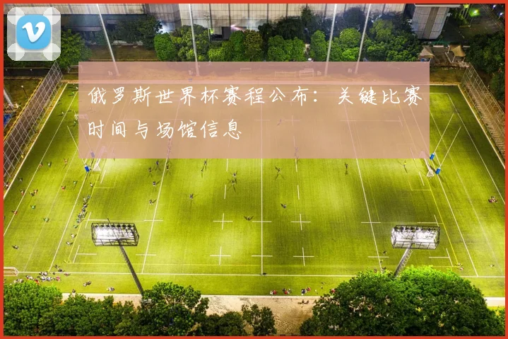 俄罗斯世界杯赛程公布：关键比赛时间与场馆信息